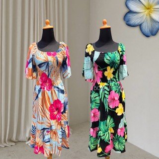 Rayon Floral Summer Dress